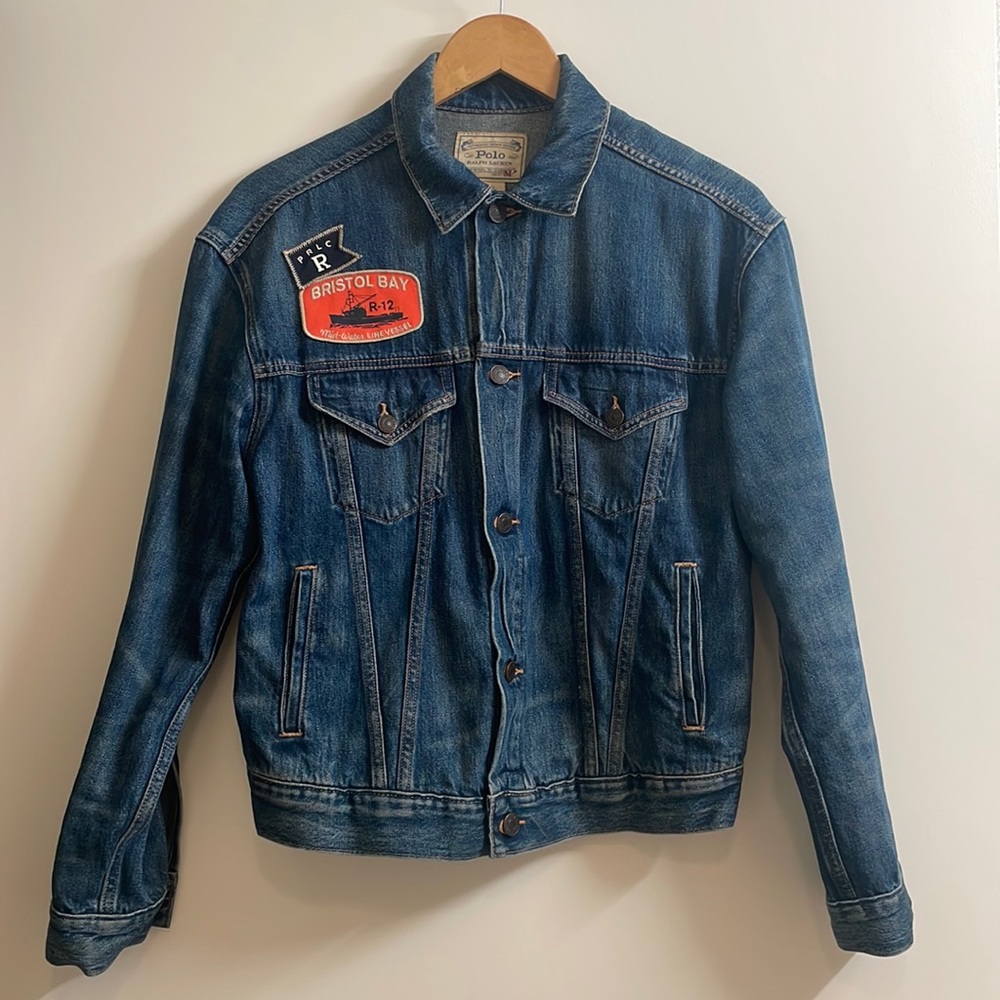 Vintage patched denim jacket by Ralph Lauren